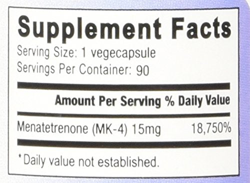 Relentless Improvement Vitamin K2 MK4 15,000 mcg — High-Potency, Soy-Free Vegi-Capsules