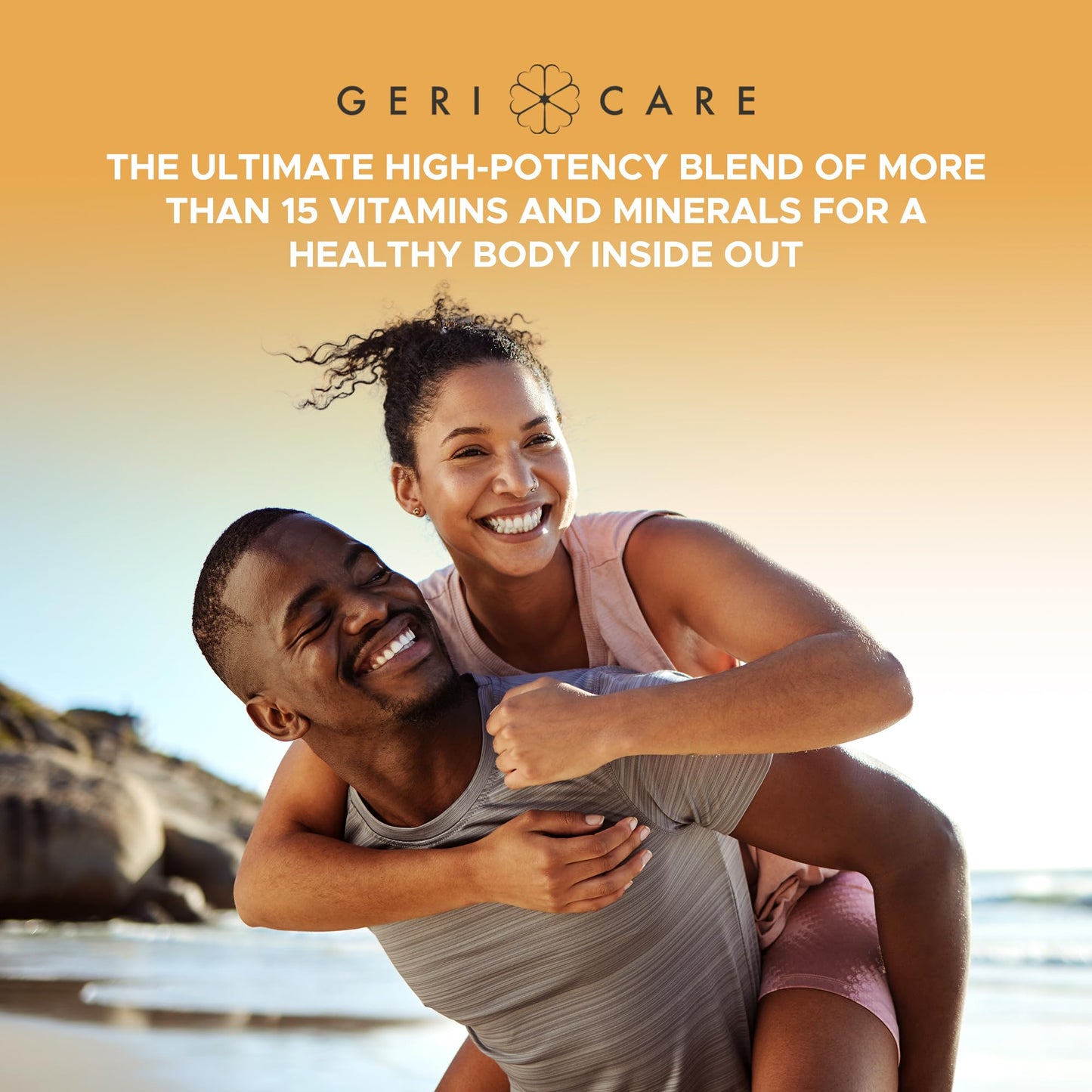 GeriCare One-Daily Multivitamin & Minerals – 200 Count Dietary Supplement Tablets (Pack of 1)
