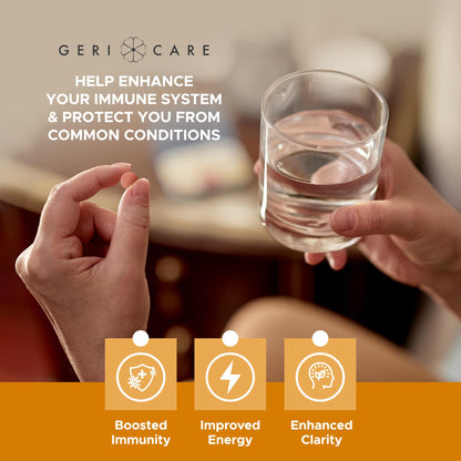GeriCare One-Daily Multivitamin & Minerals – 200 Count Dietary Supplement Tablets (Pack of 1)