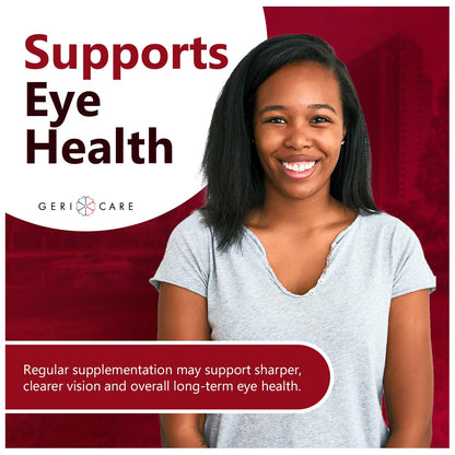 GeriCare Eye Support Gummies – Lutein & Zeaxanthin for Vision Health | Vegan & Gluten-Free