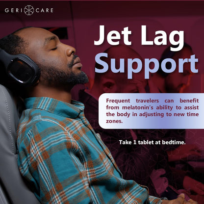 GeriCare Melatonin 1mg Sleep Support - 60 Tablets | Non-Habit Forming Nighttime Aid