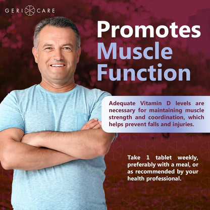 GeriCare Vitamin D 50,000 IU High Potency – Weekly 12 Count (Pack of 2) – Bone, Muscle & Immunity Support