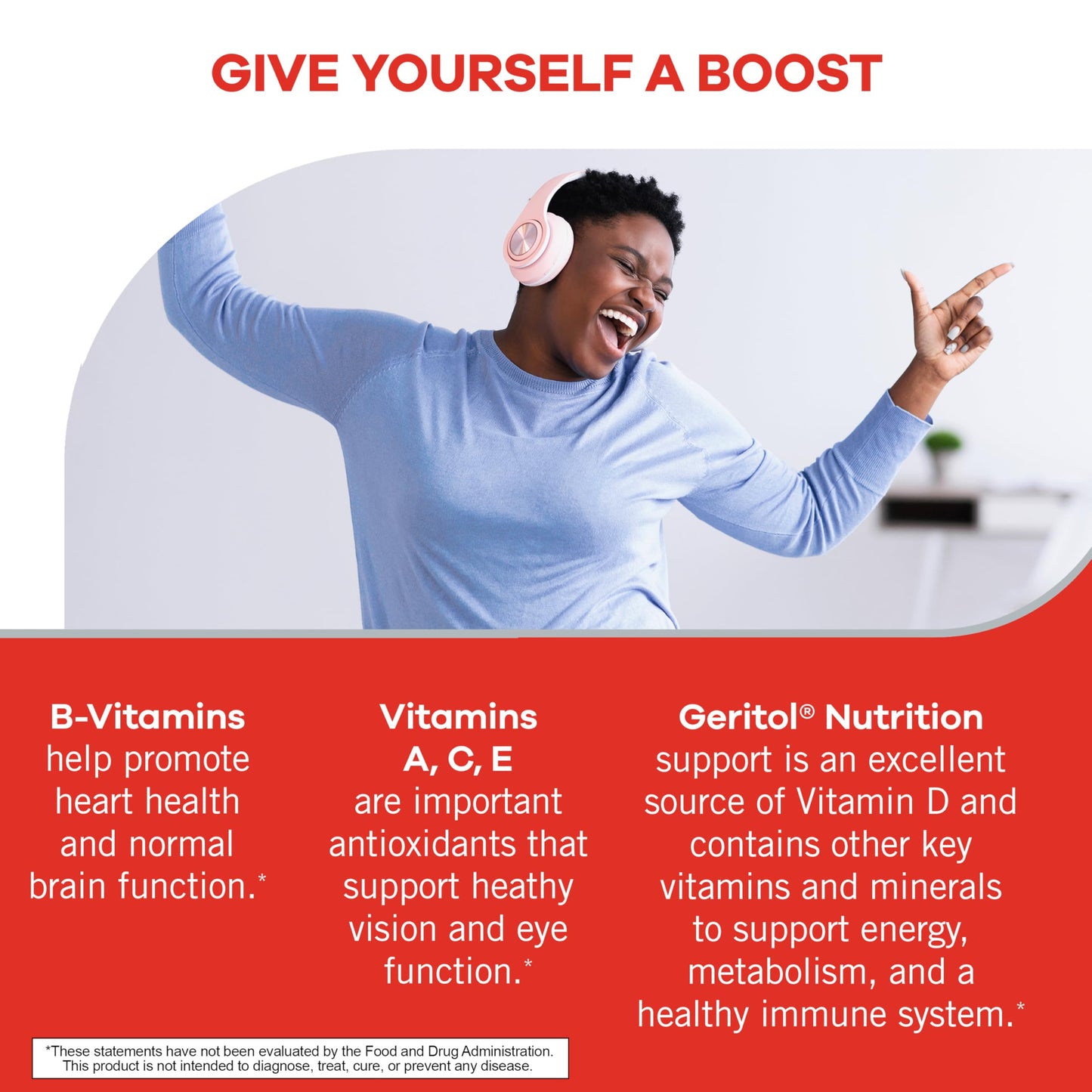 Geritol Multivitamin - 26 Essentials, Gluten-Free, Non-GMO, 40 Tablets
