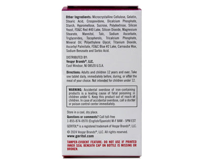 Geritol Complete Tablets 100 Count – Multivitamin with 26 Vitamins & Minerals