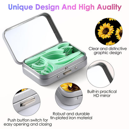 Gerkia Dental Floss Portable Case – Travel-Friendly Floss Picks Dispenser