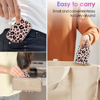 Gerkia Dental Floss Portable Case – Leopard Print, Travel-Ready, Holds 15-20 Floss Picks