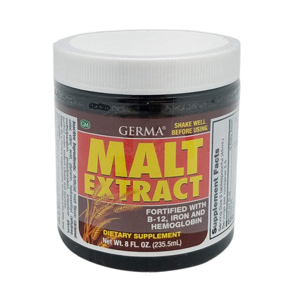 Germa Malt Extract with Vitamin B-12 & Iron | Fortified Nutritional Supplement