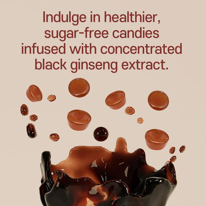 GeumHeuk Korean Panax Black Ginseng Candy – Sugar Free, No Corn Syrup, Energy Candy (400g)