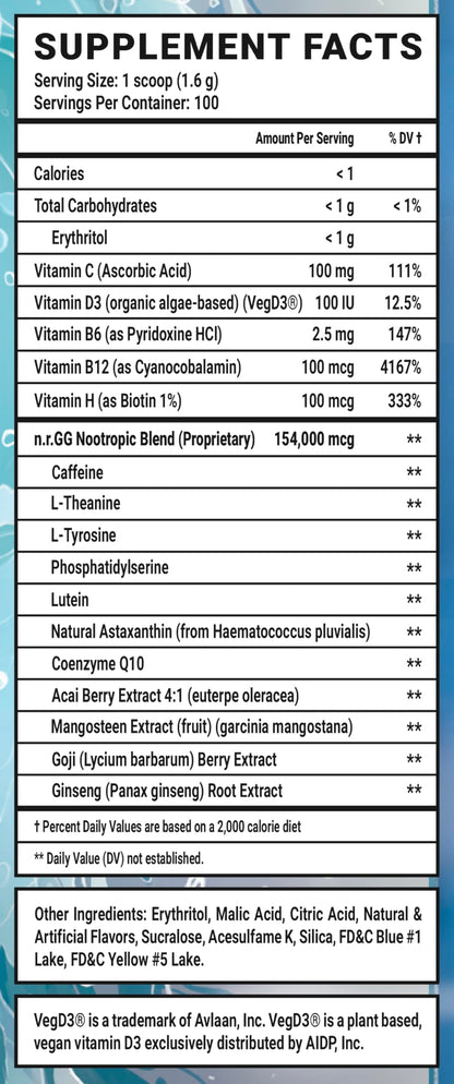 Gamer Supps GG Energy Chug Juice by LazarBeam – 100 Servings, Keto-Friendly, Sugar-Free