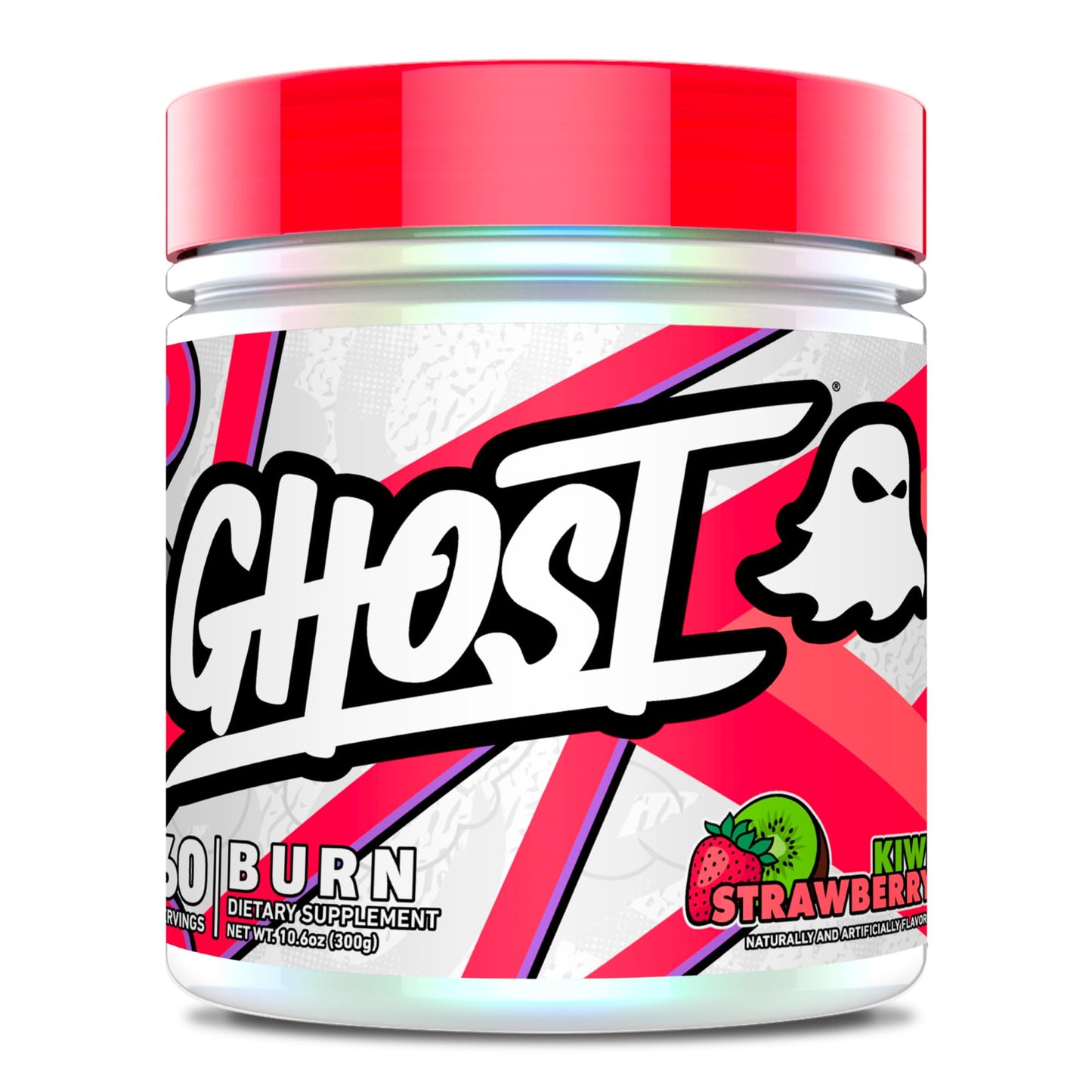 GHOST Burn Weight Management Powder – Kiwi Strawberry (60 Servings) | Vegan, Sugar-Free Energy Support