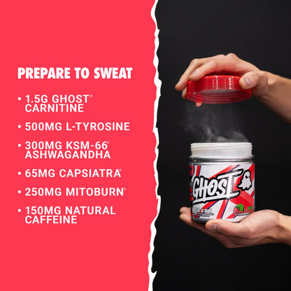 GHOST Burn Weight Management Powder – Kiwi Strawberry (60 Servings) | Vegan, Sugar-Free Energy Support
