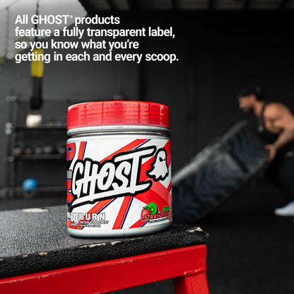 GHOST Burn Weight Management Powder – Kiwi Strawberry (60 Servings) | Vegan, Sugar-Free Energy Support