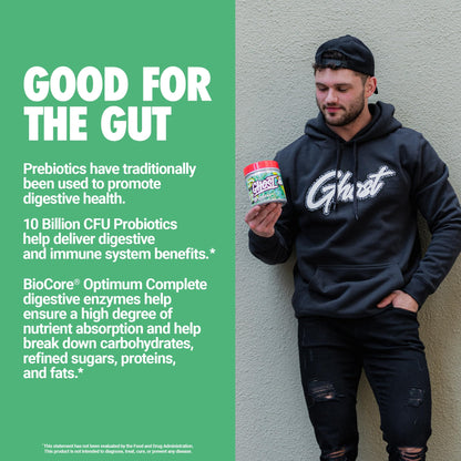 GHOST Greens Powder Guava Berry – 30 Servings | 19 Greens & Reds, Probiotic & Digestive Enzymes, Gluten-Free