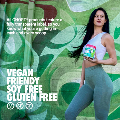 GHOST Greens Powder Guava Berry – 30 Servings | 19 Greens & Reds, Probiotic & Digestive Enzymes, Gluten-Free