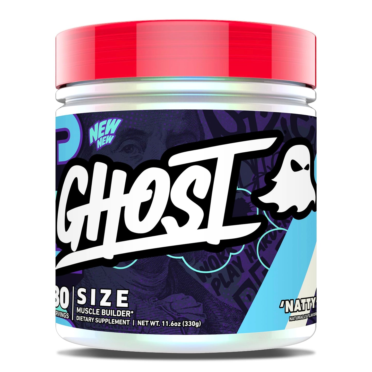 GHOST Size V3 Muscle Builder – 30 Servings, Sugar-Free & Gluten-Free, Creatine & Betaine