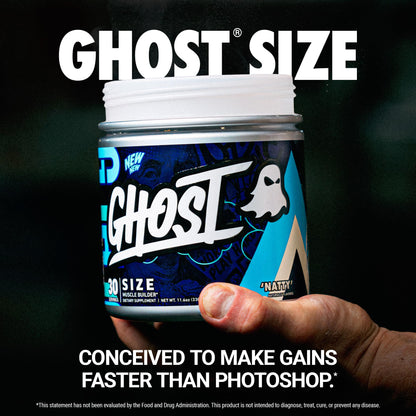 GHOST Size V3 Muscle Builder – 30 Servings, Sugar-Free & Gluten-Free, Creatine & Betaine
