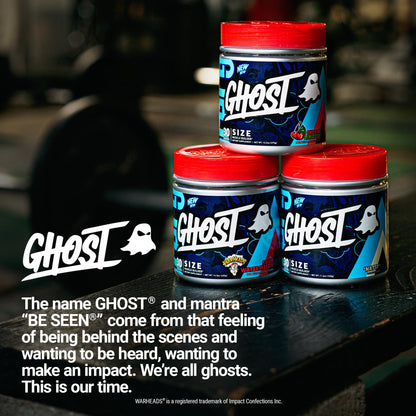 GHOST Size V3 Muscle Builder - Cherry Limeade, 30 Servings | Creatine, Betaine & Epicatechin