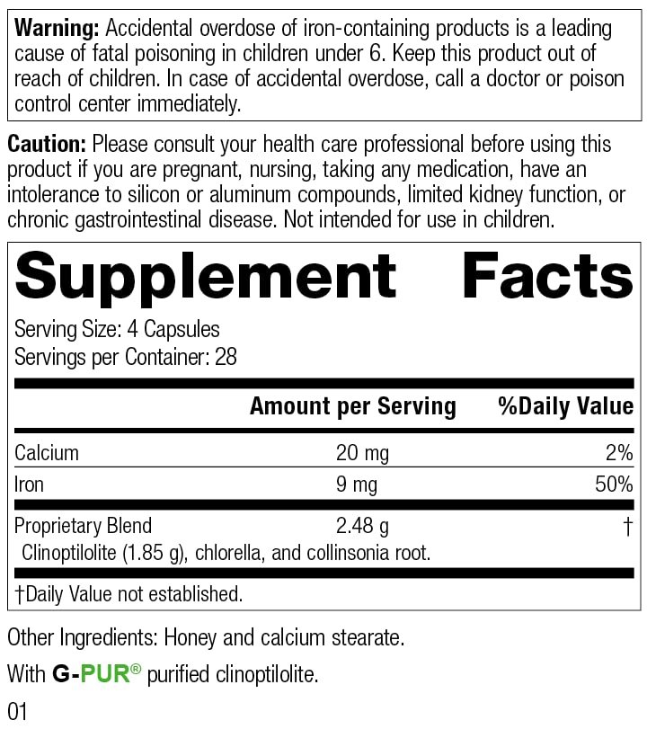 Standard Process GI Adsorb – GI Health & Elimination Dietary Supplement (112 Capsules, 28 Servings)