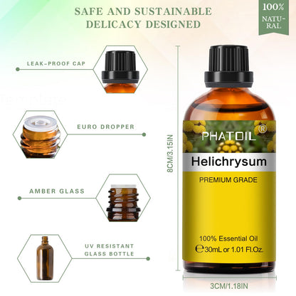 Helichrysum Essential Oil 30ml | PHATOIL Aromatherapy for Diffuser & DIY
