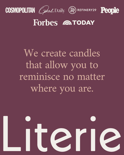 Literie NYC-Inspired Scented Candle: Hamptons Rosé & Melon, 9oz, 50h Burn