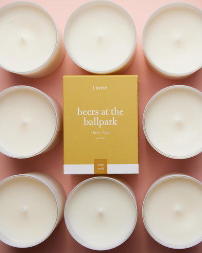 Beers at the Ballpark Candle – NYC Inspired Citrus & Hops, 9oz