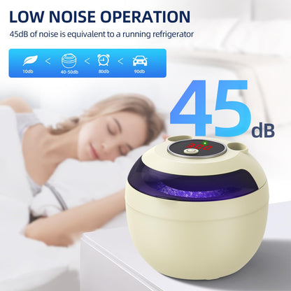 Ultrasonic Retainer Cleaner 200ml, 45kHz, 4 Modes, Light Yellow