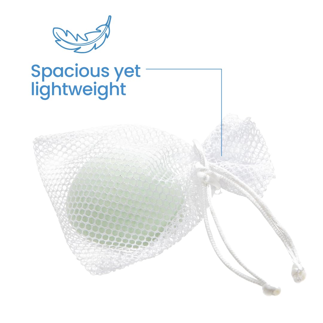 Ginger Lily Farms Botanicals Shower Blast Mesh Bag – 12 Pack (White)