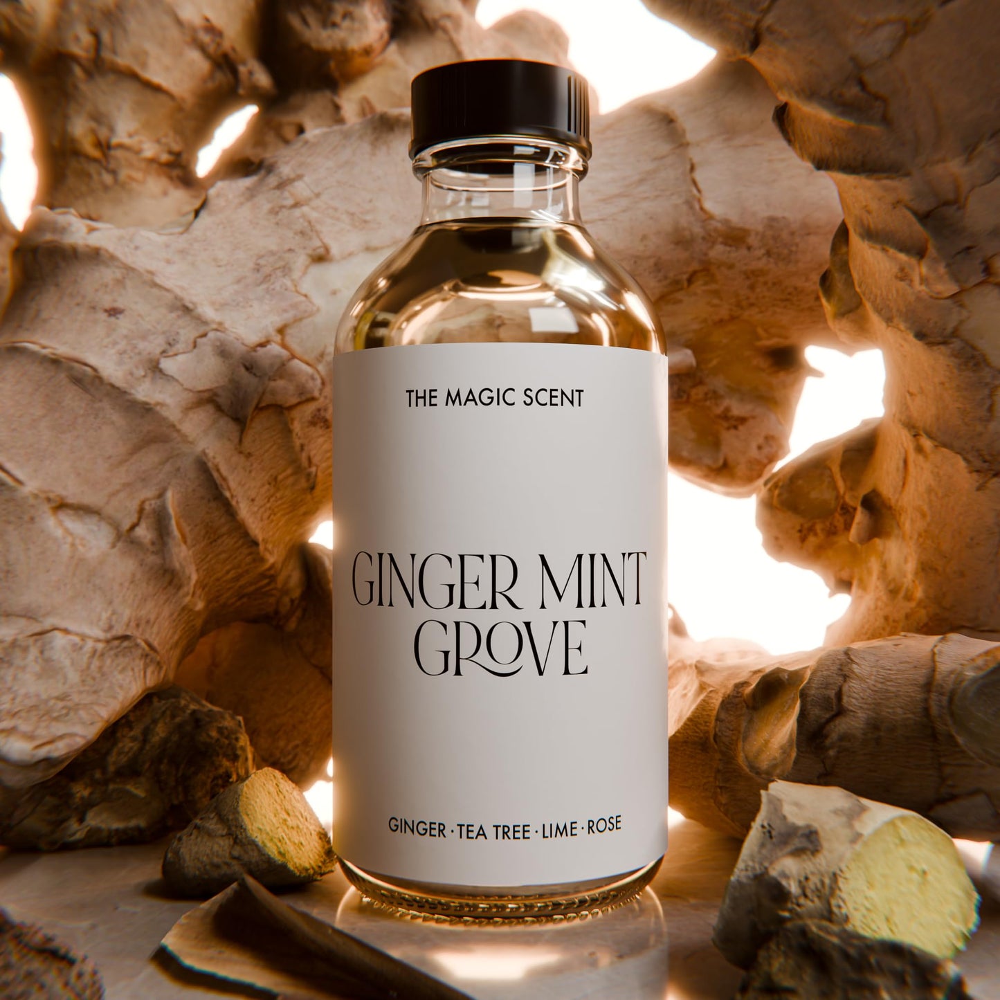 The Magic Scent Ginger Mint Grove Diffuser Oil - Luxury Hotel & Home Scents - 4 oz (120 mL)