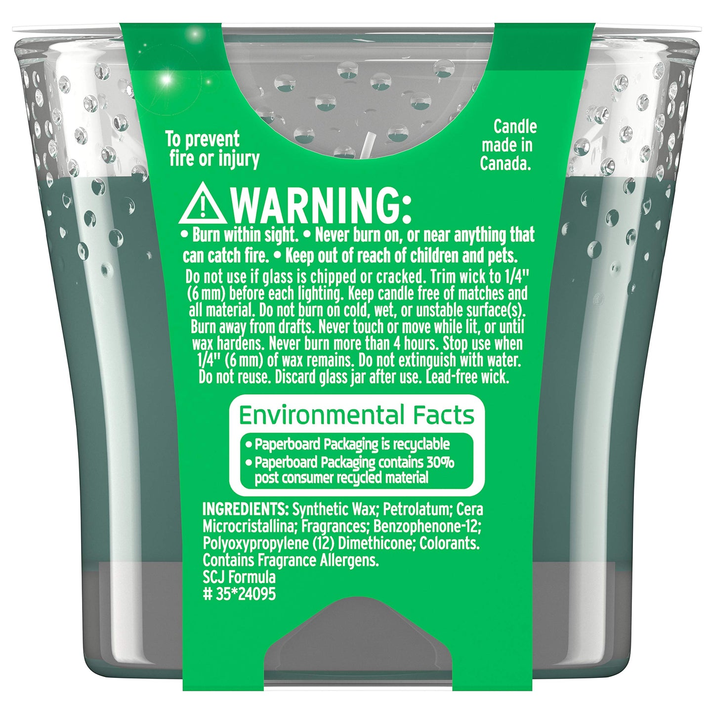Glade Jar Candles – Pine Wonderland 3.4 oz, 1 Wick | Essential Oils Fragrance