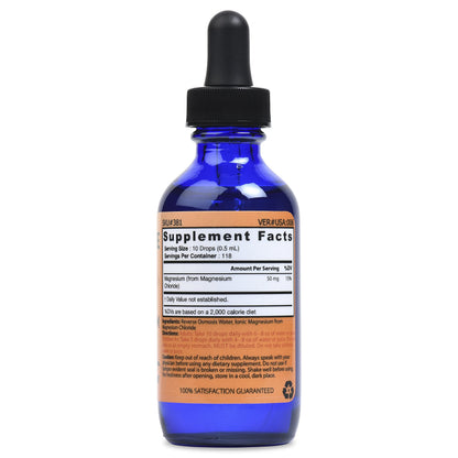 Glass Bottle Good State Liquid Ionic Magnesium Ultra Concentrate – 100 Servings per Bottle, Pack of 2