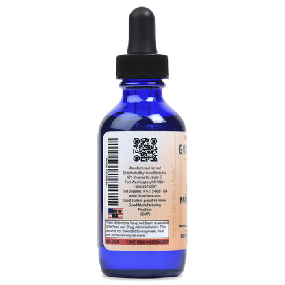 Glass Bottle Good State Liquid Ionic Magnesium Ultra Concentrate – 100 Servings per Bottle, Pack of 2