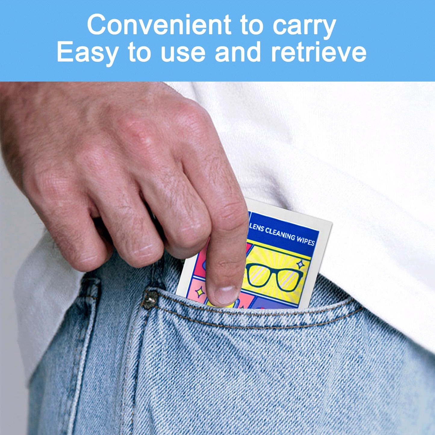 Lens Wipes for Eyeglasses & Screens – 500 Count, Gentle & Portable