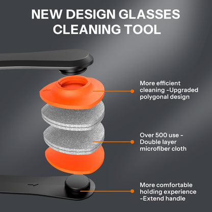 Glasses Cleaner Kit 8-in-1 – Anti-Fog Spray, Portable Cleaning Tool