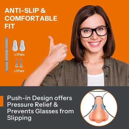 Glasses Cleaner Kit 8-in-1 – Anti-Fog Spray, Portable Cleaning Tool