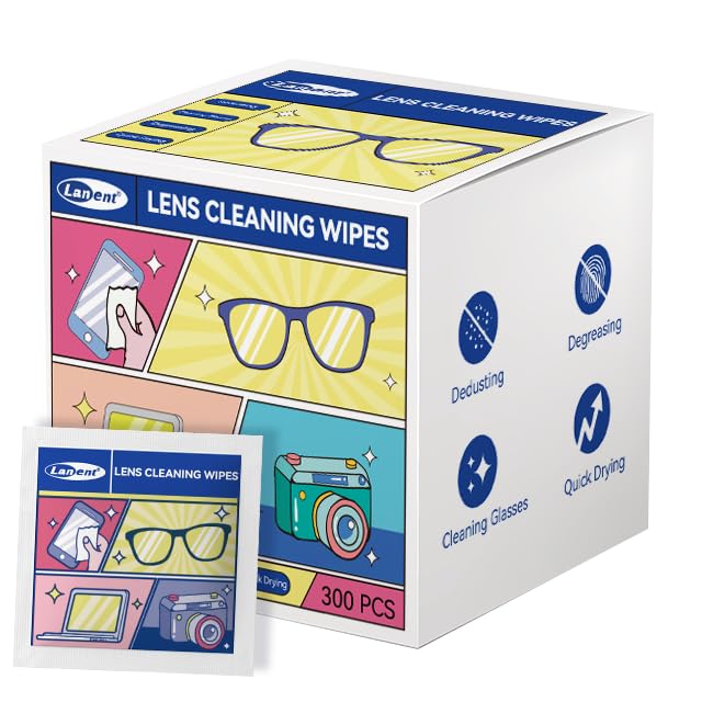 Glasses Cleaner Wipes (300 PCS) – Lens & Screen Wipes for Eyeglasses