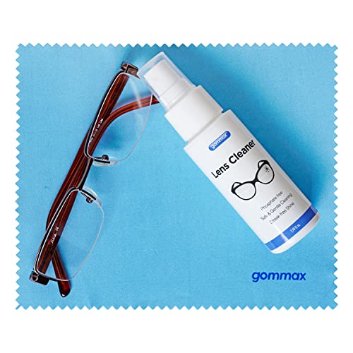 Lens Cleaner Kit with Glasses Cleaning Cloth & Spray – Safe for Coated Lenses (1.7 fl oz)