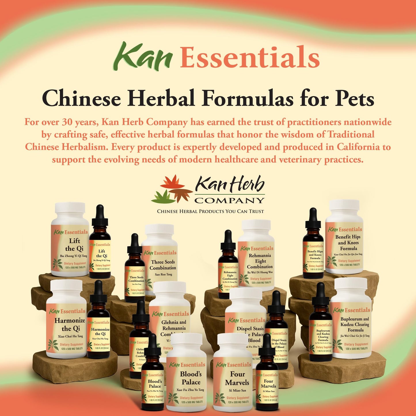 Glehnia and Rehmannia Combination 120 Tabs – Kan Essentials | Kan Herbs