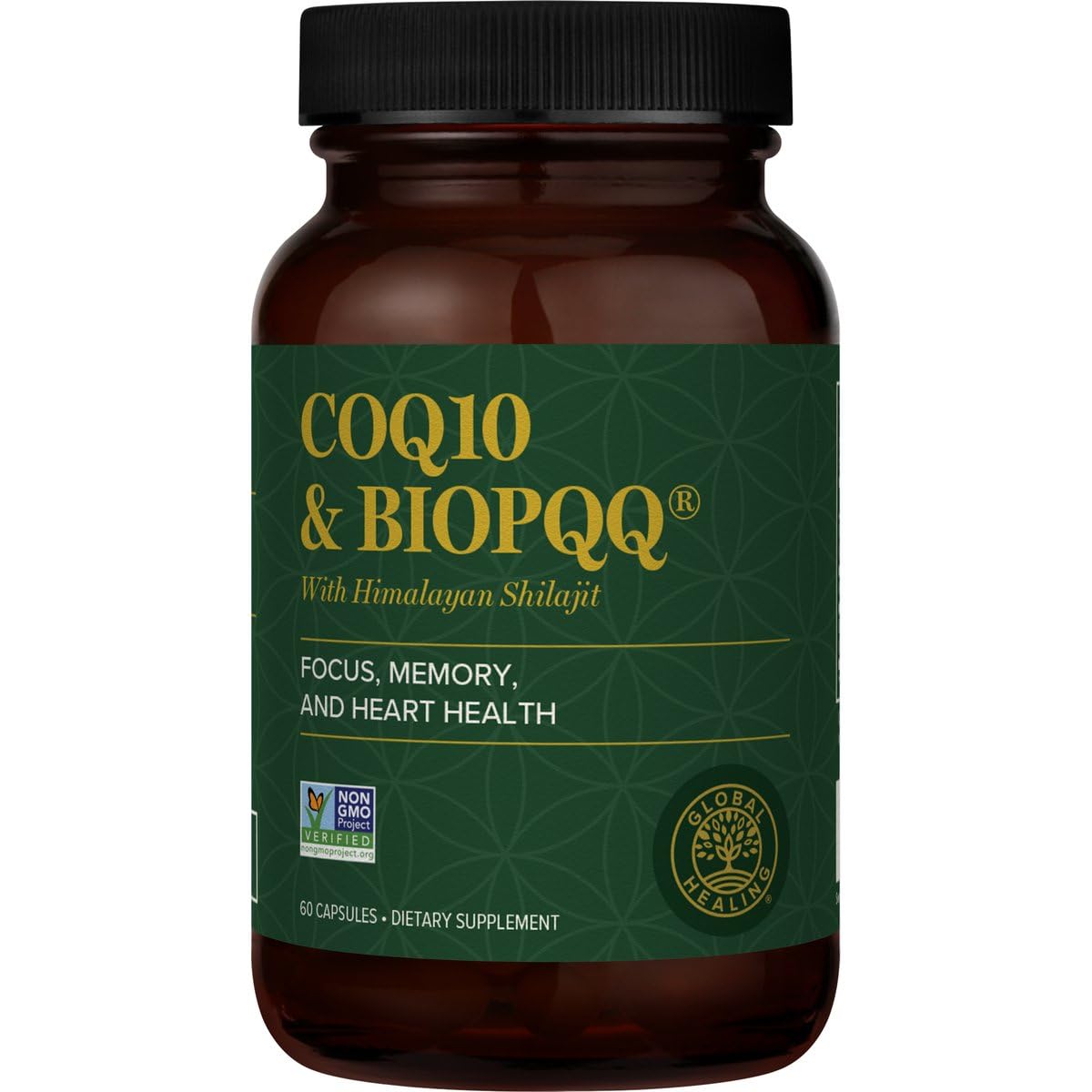 Global Healing Center CoQ10 & BioPQQ with Himalayan Shilajit — Heart & Brain Support