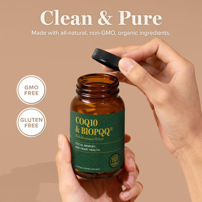 Global Healing Center CoQ10 & BioPQQ with Himalayan Shilajit — Heart & Brain Support
