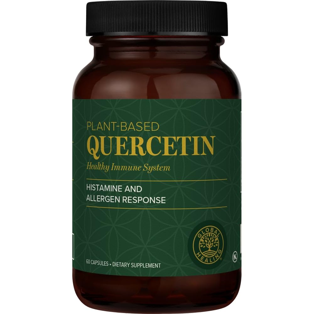 Global Healing Center Quercetin 250 mg Supplement with QuerceFIT – Immune Support, 60 Capsules