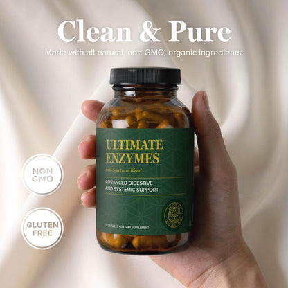 Global Healing Center Ultimate Enzymes – Systemic & Digestive Enzymes for Digestive Health & Immune Support
