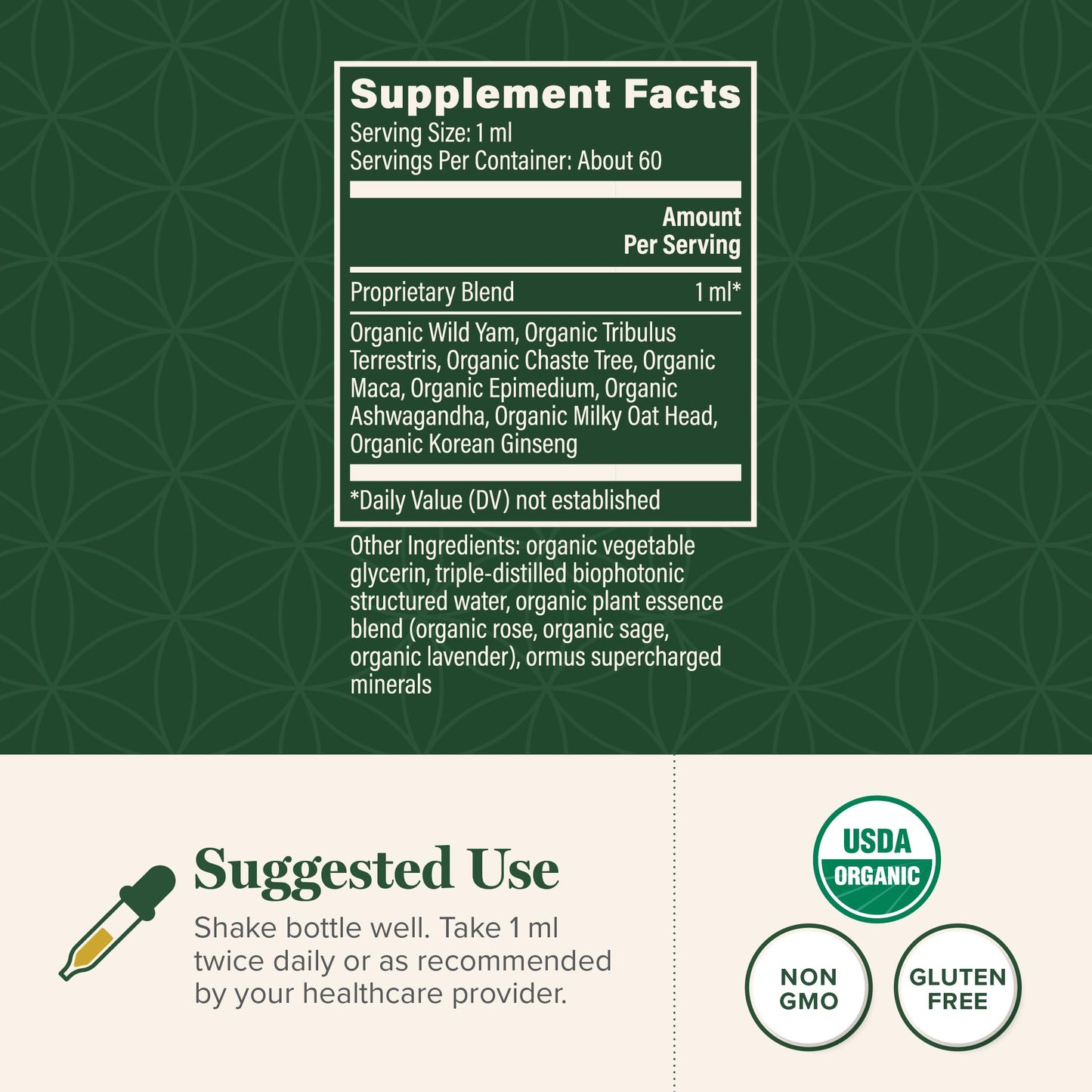 Global Healing Center Women's Hormone Balance Drops – Organic Liquid Supplement for Vitality, Mood & Metabolism