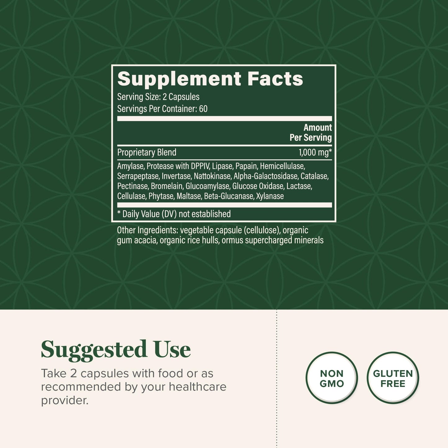 Global Healing Center Ultimate Enzymes – Systemic & Digestive Enzymes for Digestive Health & Immune Support