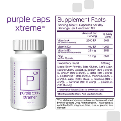 Global Purple Caps Xtreme by Rotkin Wellness - 60 Capsules | Vitamins & Minerals