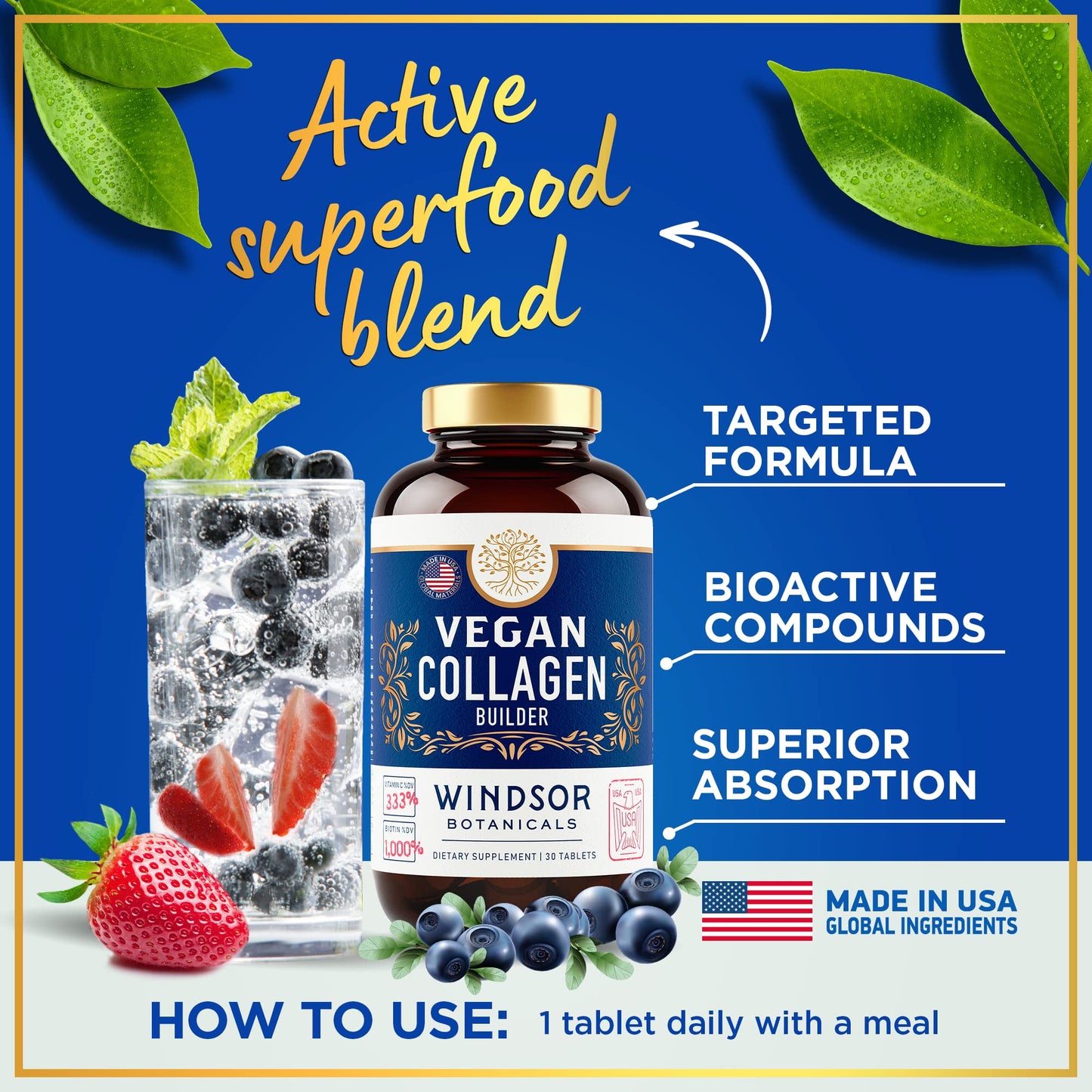 Vegan Collagen for Women and Men – Plant-Based Booster (Gluten-Free)