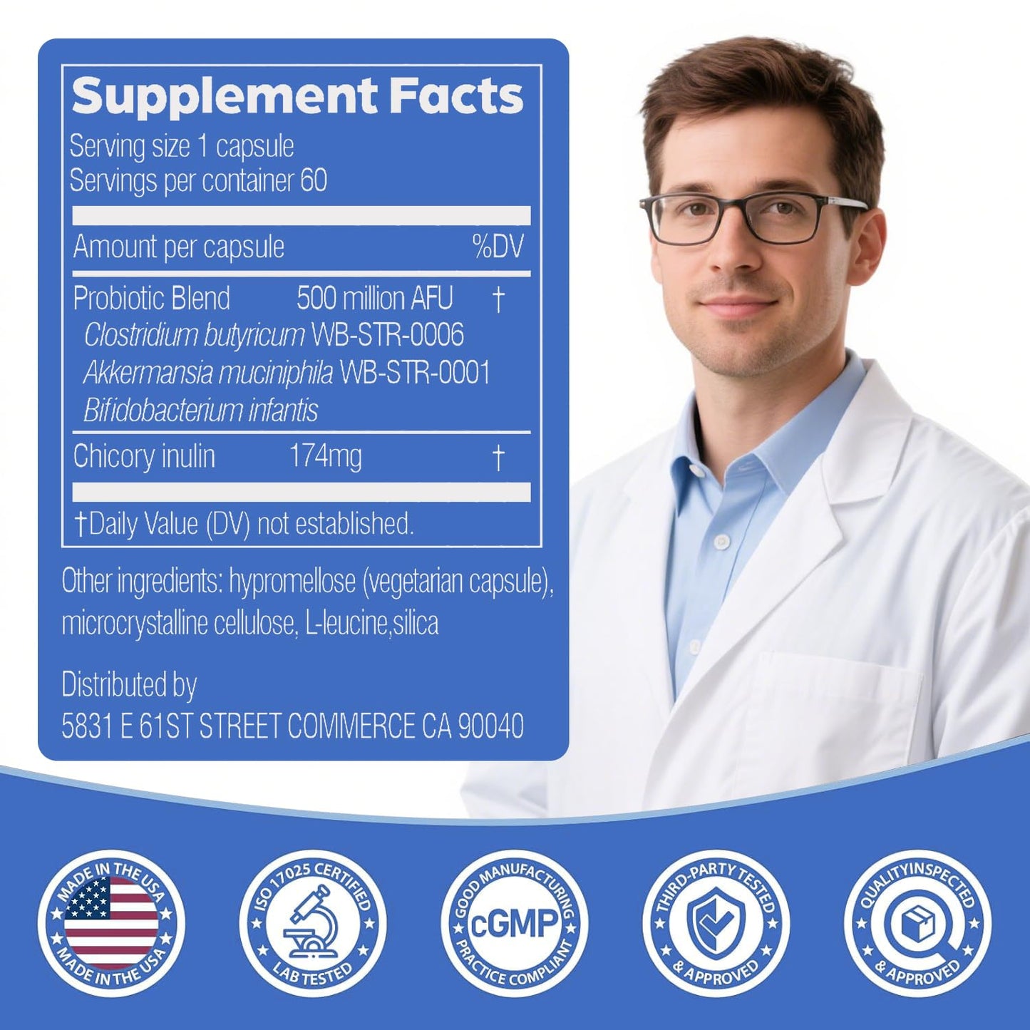 GLP-1 Supplement for Women & Men | Hunger & Metabolism Support – USA Made (60 Capsules)