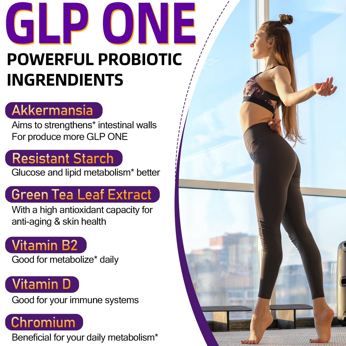 Dmeisy Akkermansia Muciniphila Supplement – 300B AFU Probiotic for Gut Health | 120 Count