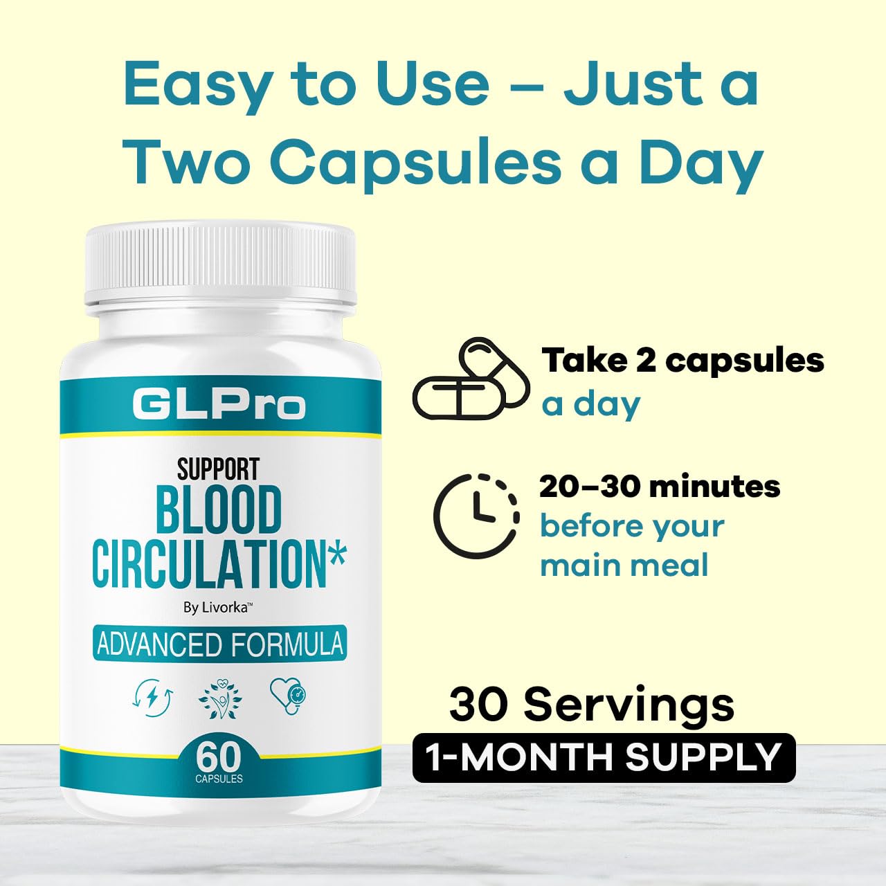 (3 Pack) GLPro Capsules – GL Pro Support & Blood Balance Formula | Premium Multivitamin 180 Capsules