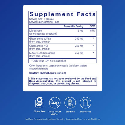 Pure Encapsulations Glucosamine Complex | Cartilage Support, 180 Capsules