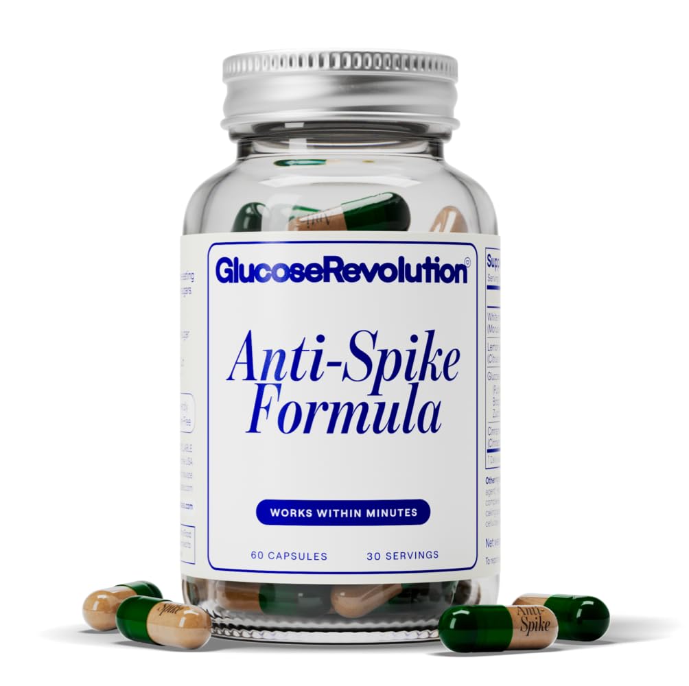 Anti-Spike Formula by The Glucose Goddess - Supports Healthy Blood Sugar Within Normal Range | Vegan | Gluten-Free | 60 Capsules